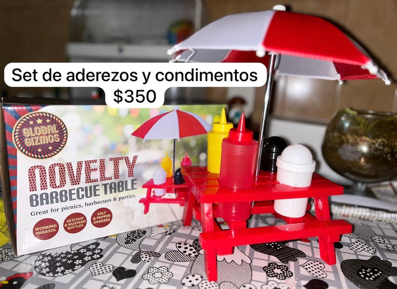 Set aderezo y condimentos
