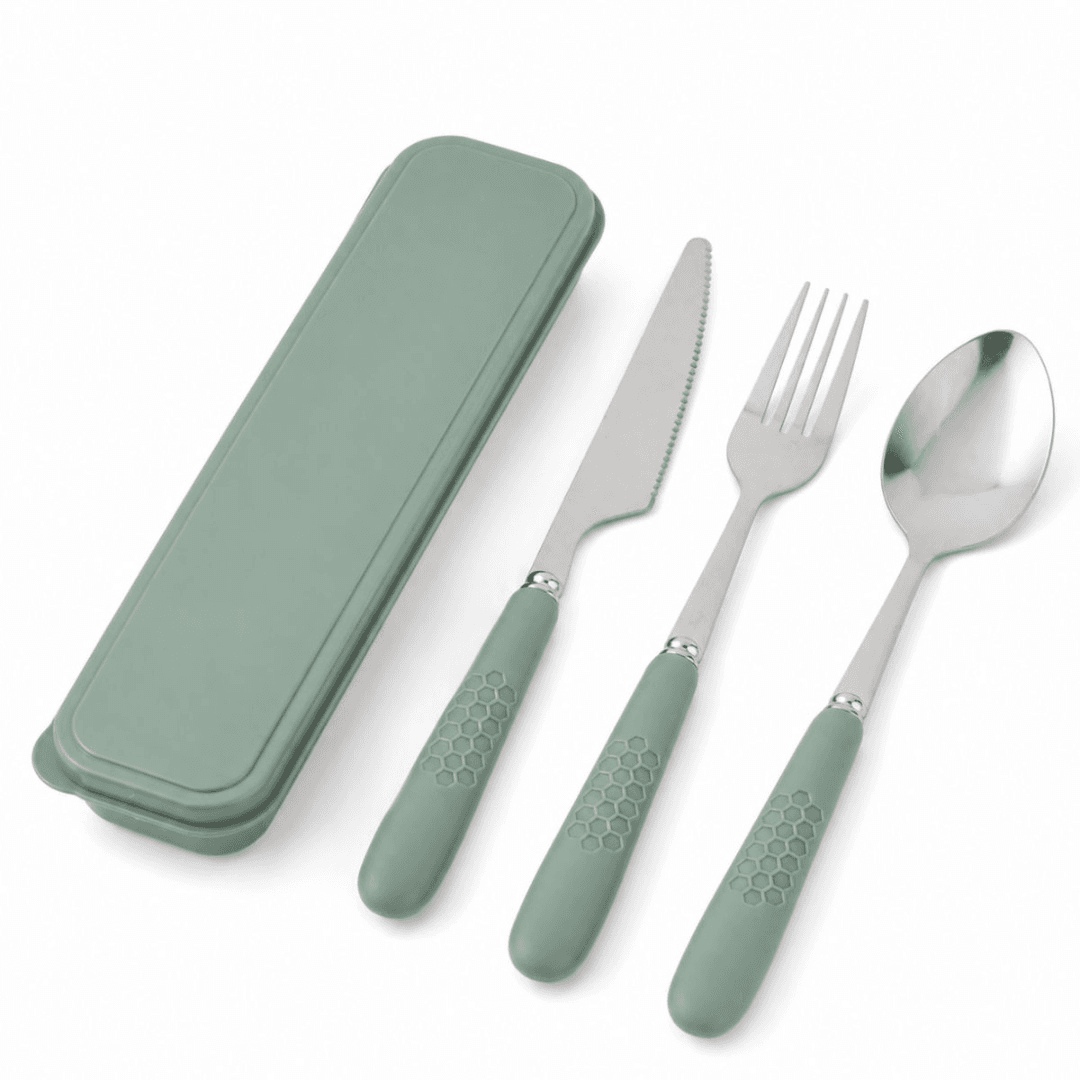 Set cubierto con estuche