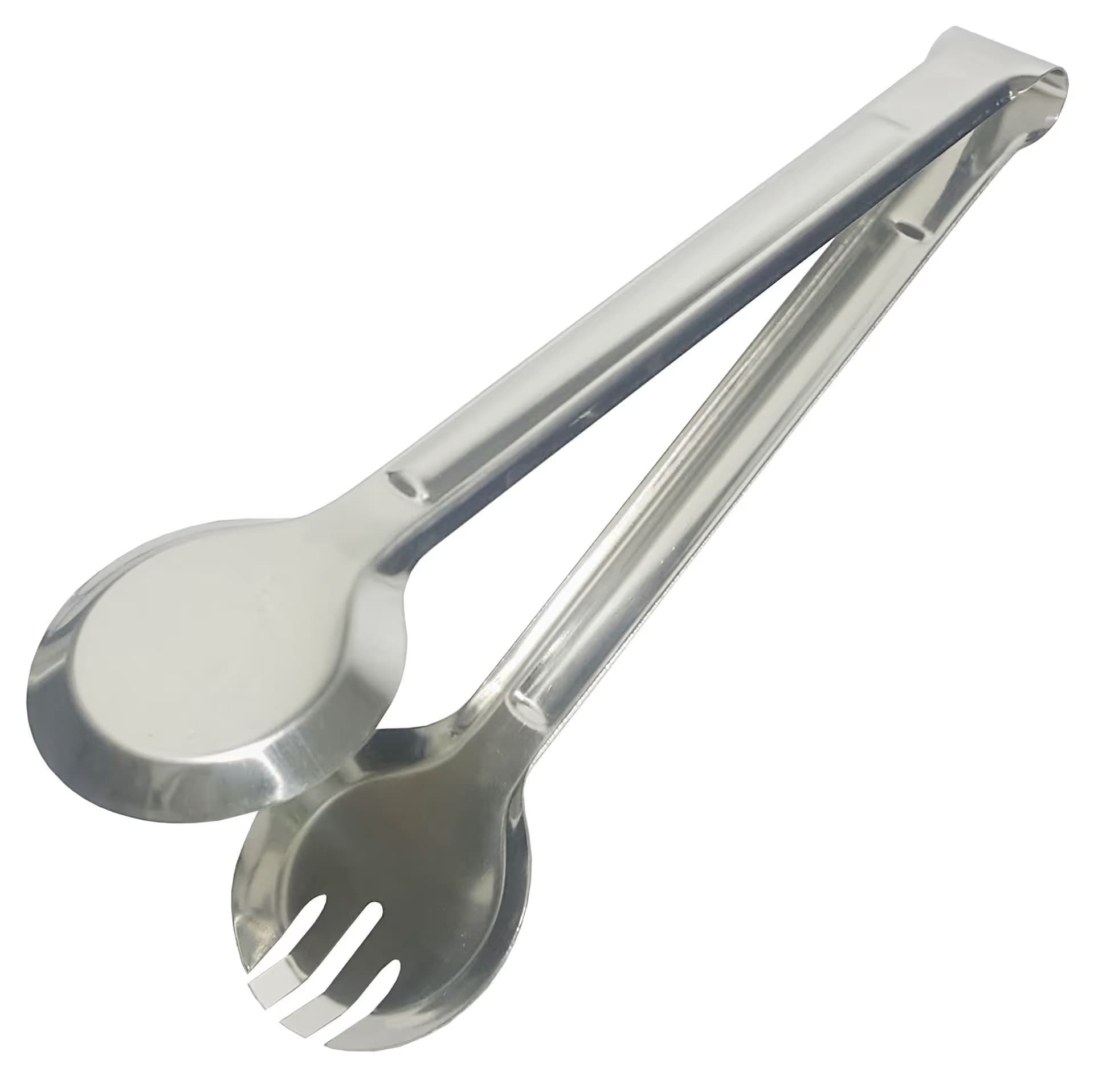 Pinza para ensalada de metal redonda