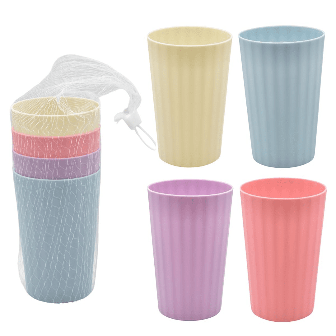 Vasos de plastico de colores x4