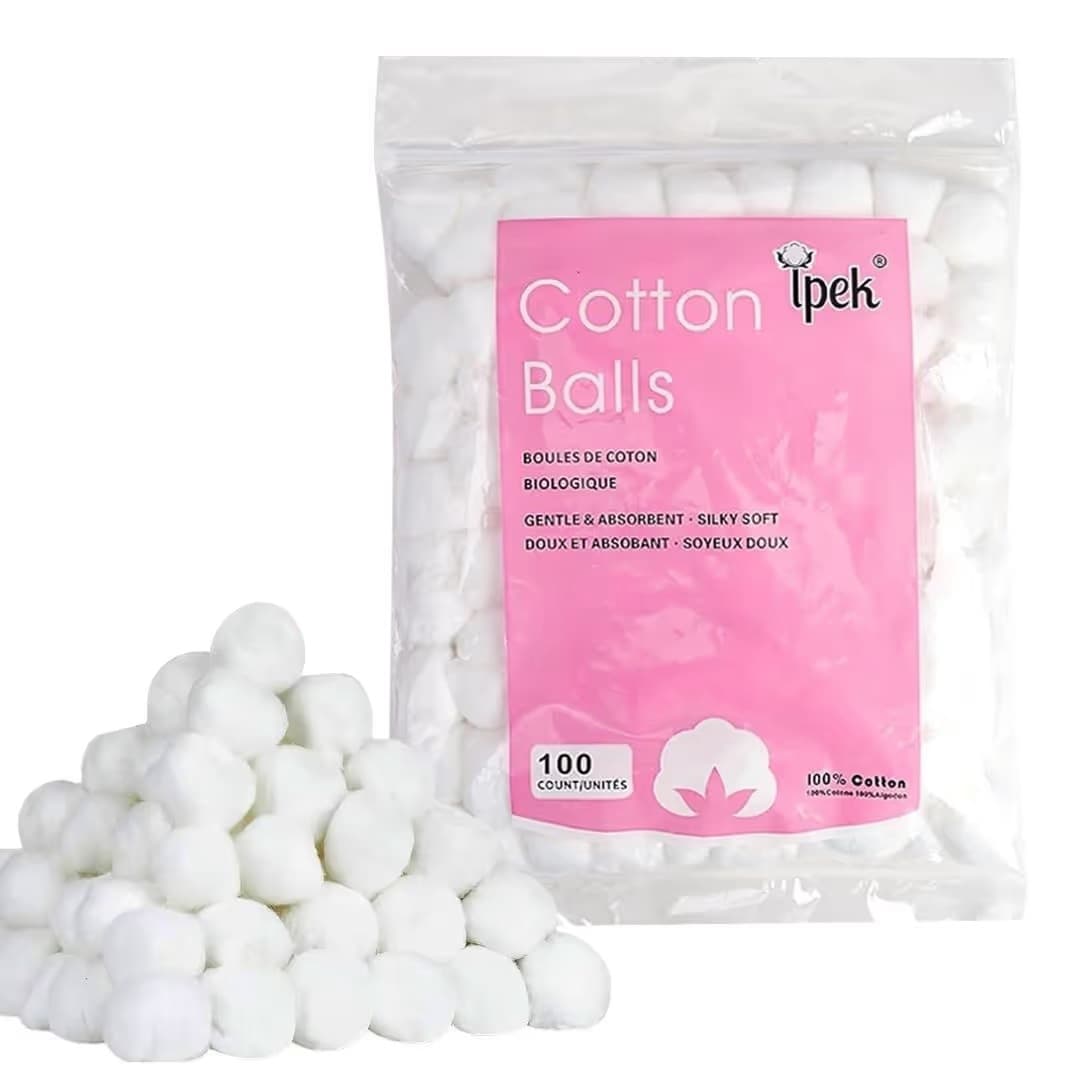 Algodón en bolitas- contiene 100 unidades