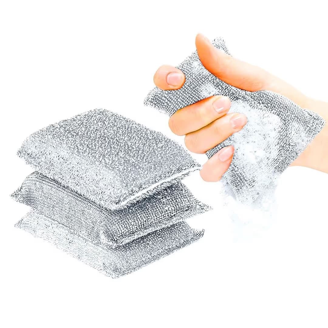 Esponjas para cocina recubiertas de acero x 3pc