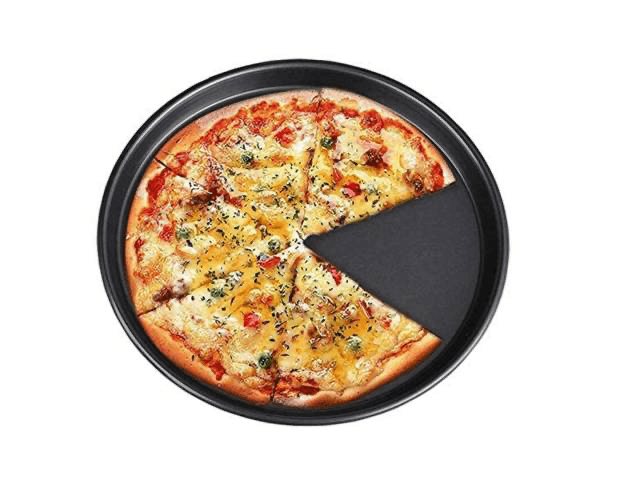 Asadera antiadherente para pizza redonda
