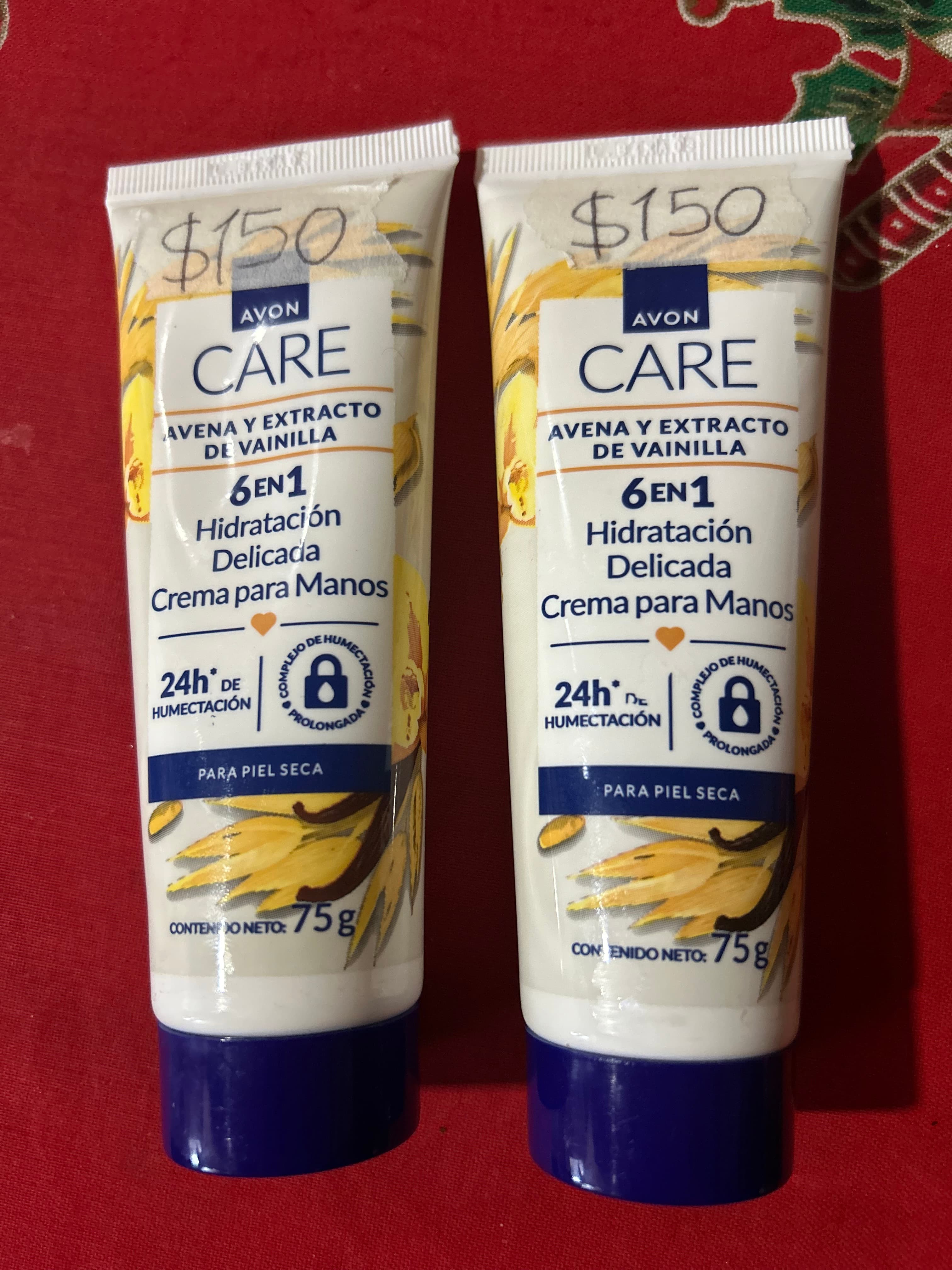 Crema de manos Avena y extracto de vainilla