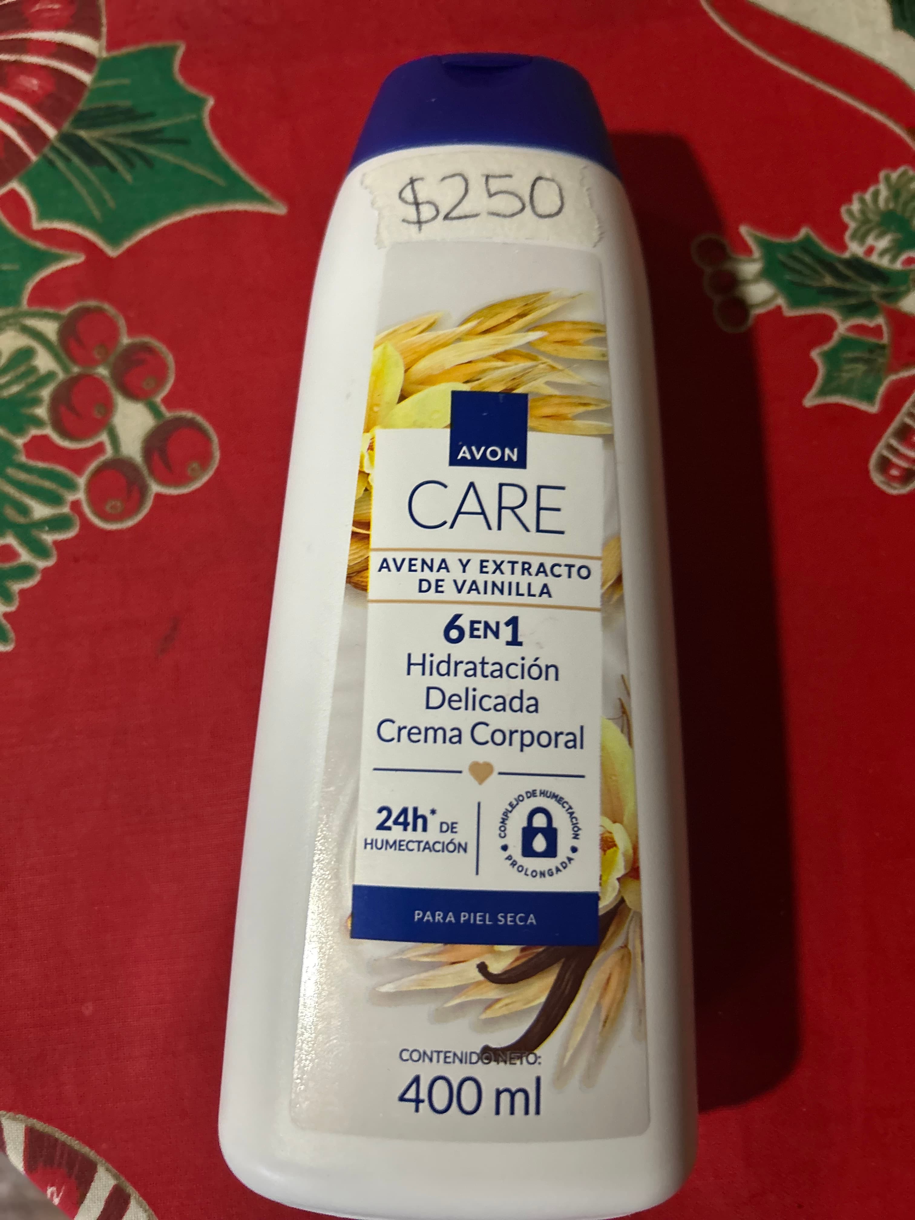 Crema corporal avena y extracto de vainilla