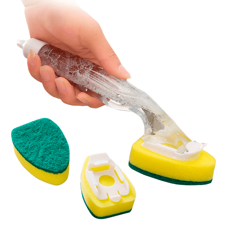 Esponja de Cocina con Mango Recargable